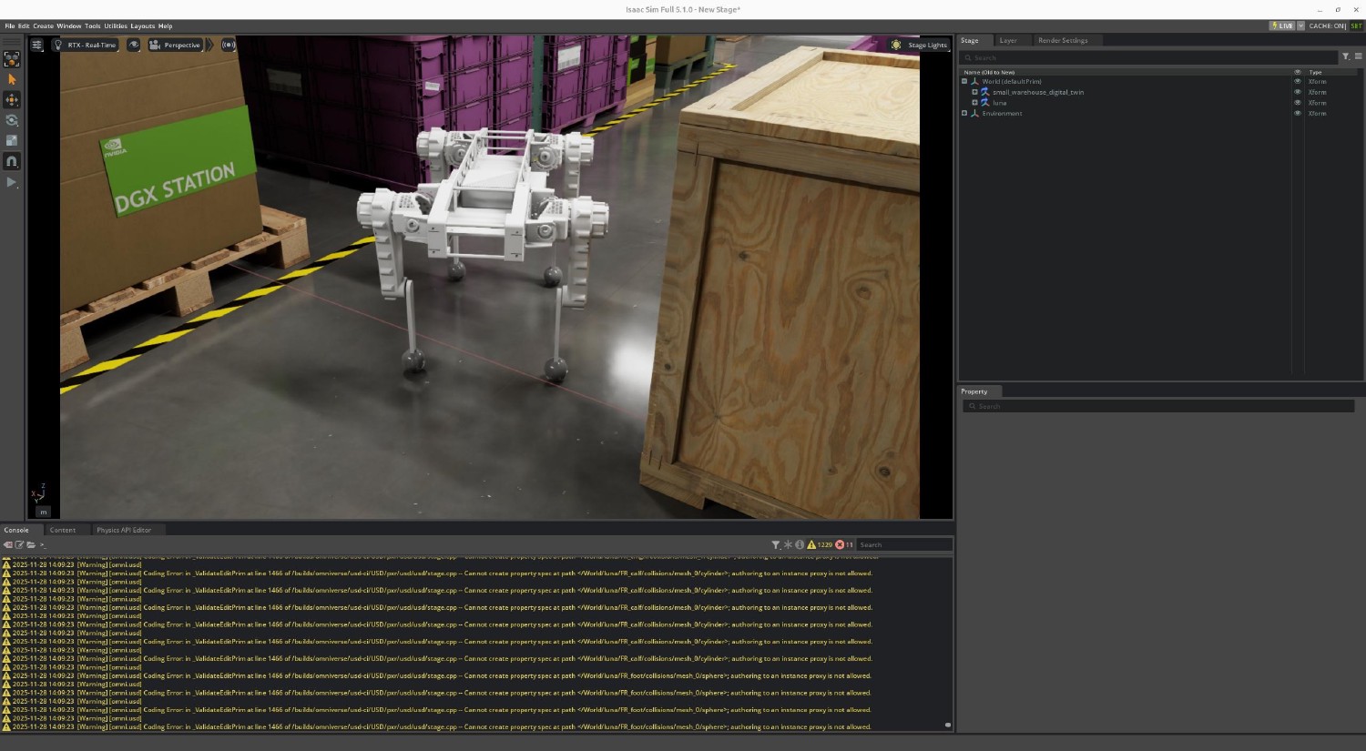 Luna in NVIDIA Isaac Sim
